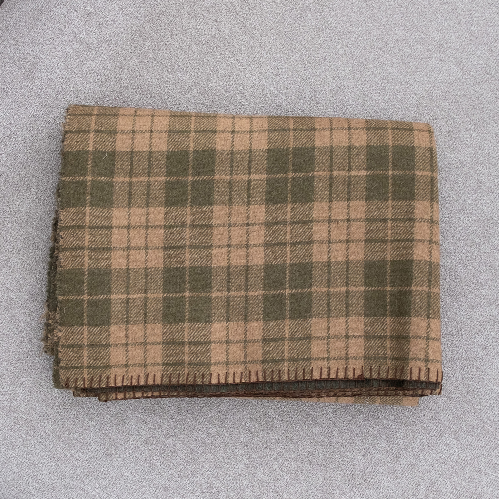 Coffee Green Tartan Top